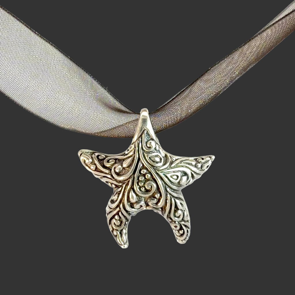 Sterling starfish charm