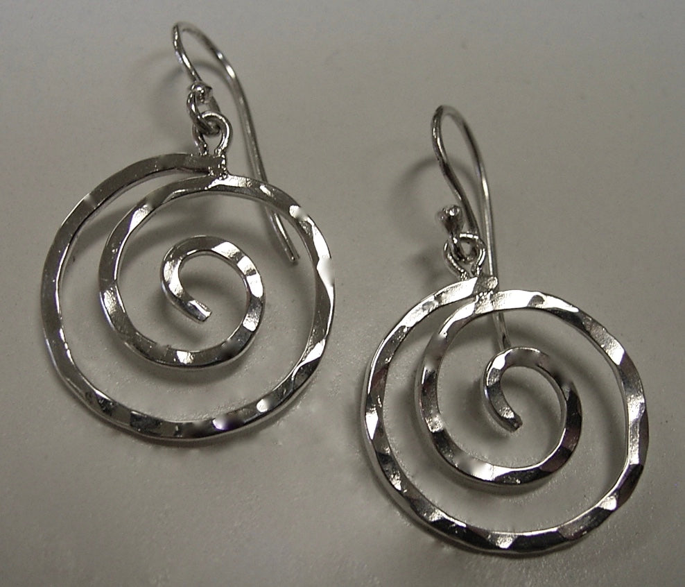 Sterling Spiral Earrings